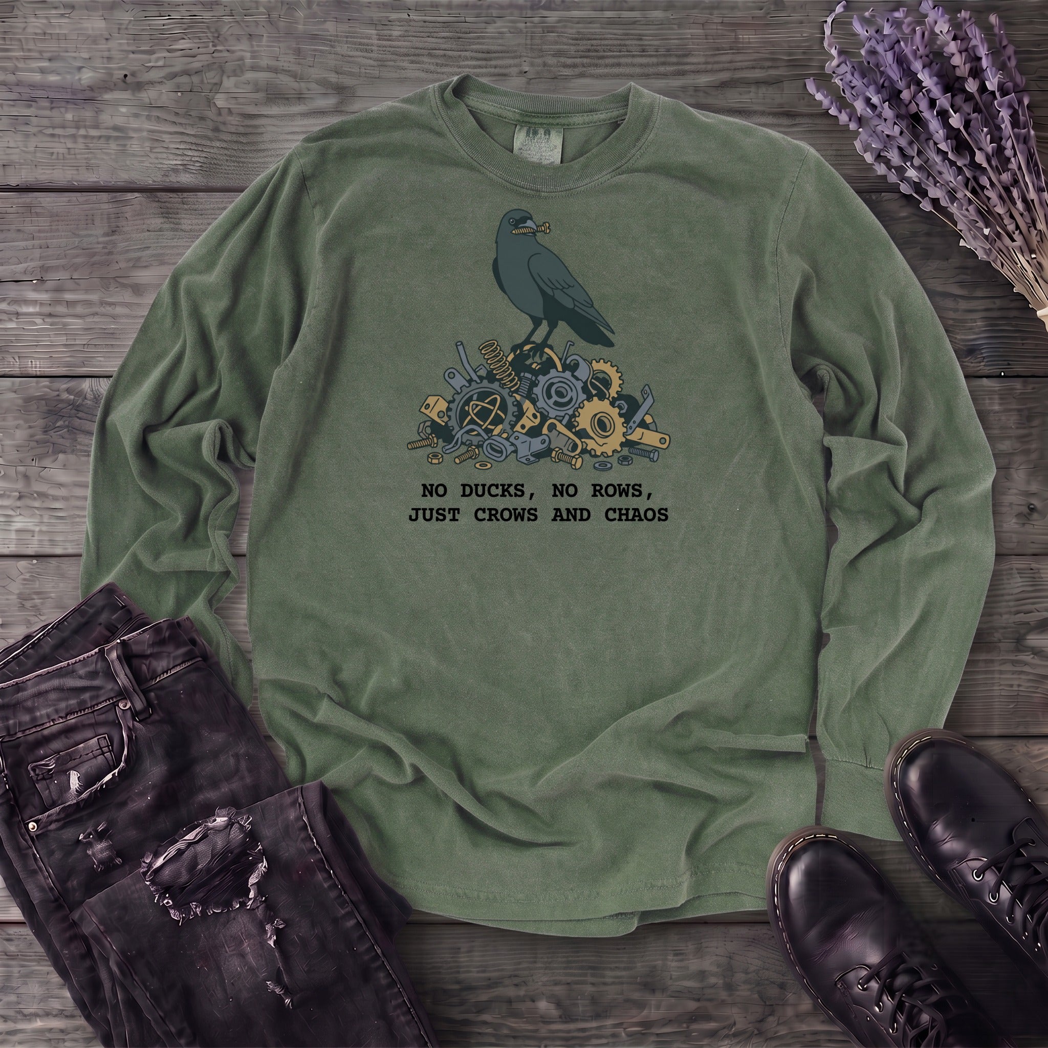 No Ducks No Rows Long Sleeve T-Shirt
