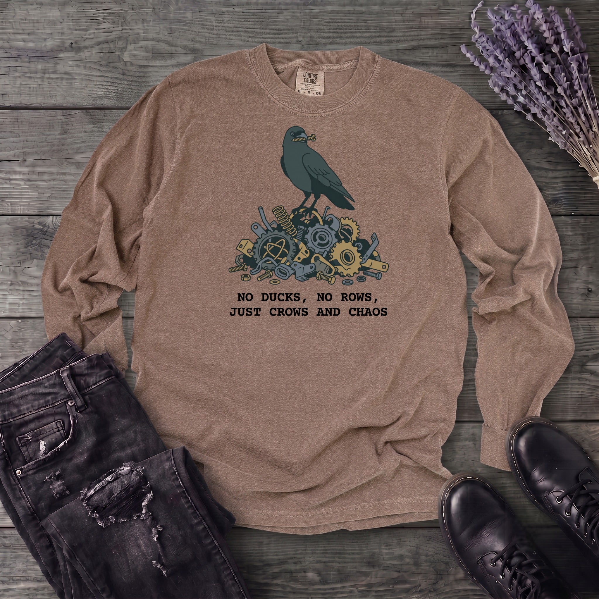No Ducks No Rows Long Sleeve T-Shirt