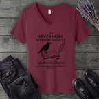 Nevermore Literary Society V-Neck T-Shirt