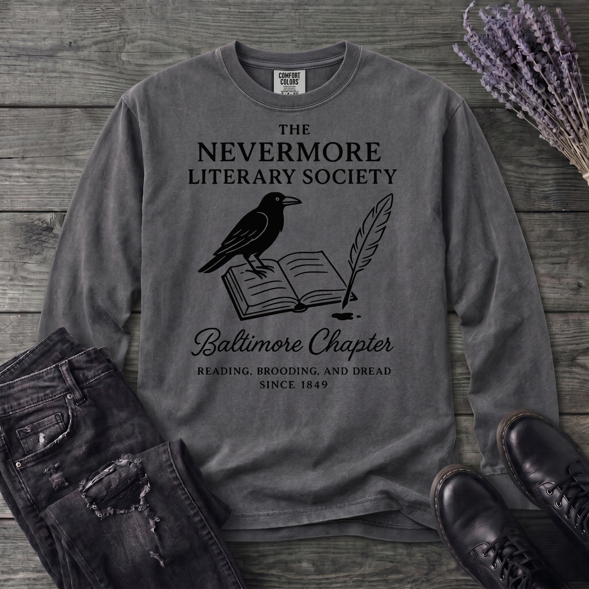 Nevermore Literary Society Long Sleeve T-Shirt