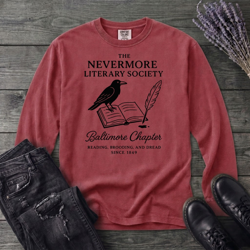 Nevermore Literary Society Long Sleeve T-Shirt