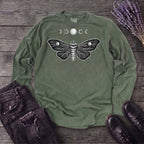 Moth Moon Long Sleeve T-Shirt