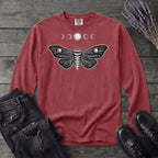 Moth Moon Long Sleeve T-Shirt