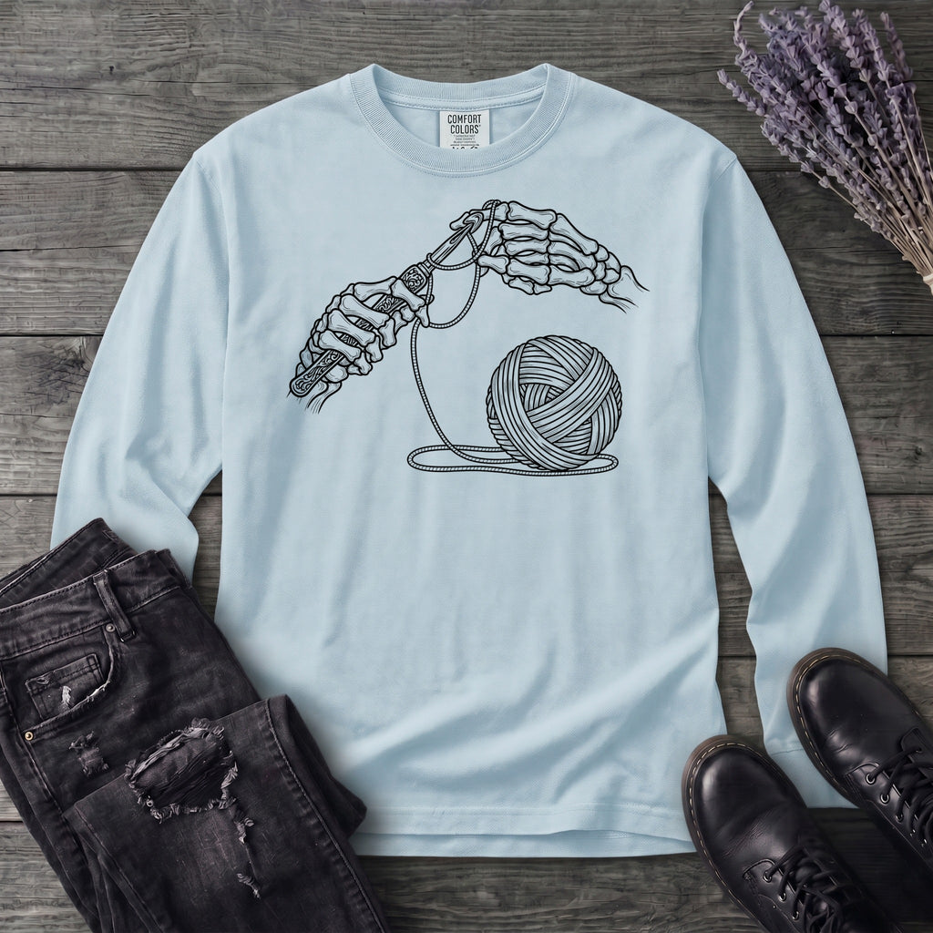 Skeleton Crochet Long Sleeve T-Shirt
