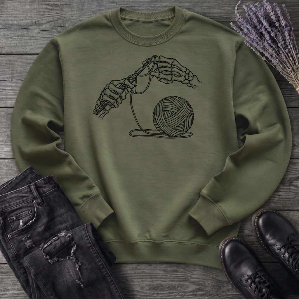 Skeleton Crochet Sweatshirt