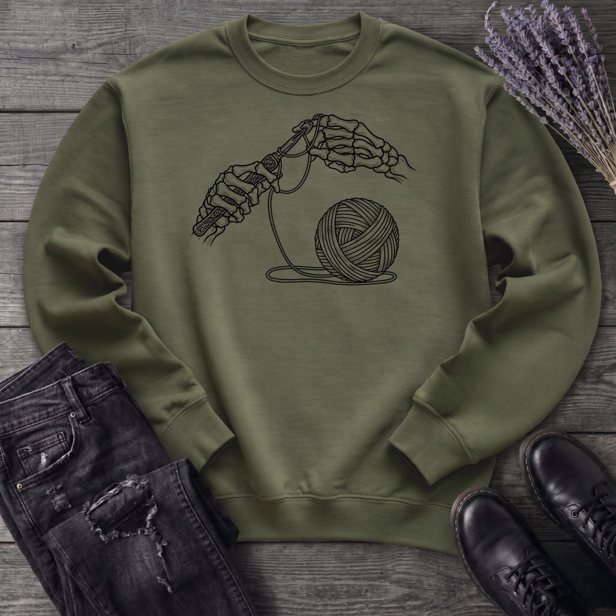 Skeleton Crochet Sweatshirt