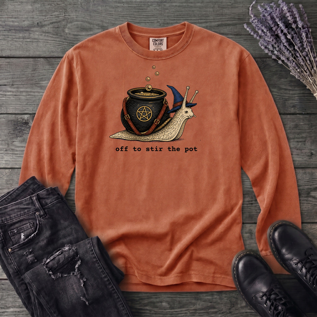 Off To Stir The Pot Long Sleeve T-Shirt
