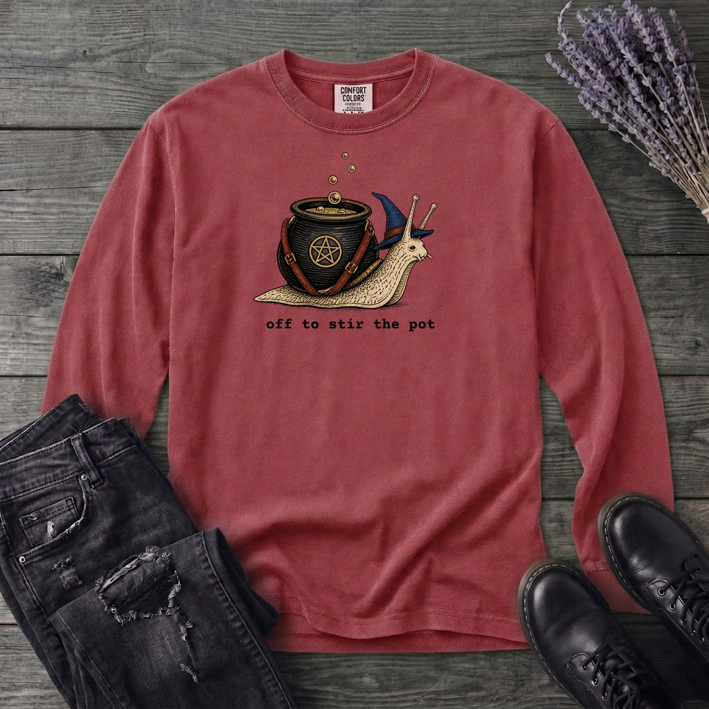 Off To Stir The Pot Long Sleeve T-Shirt