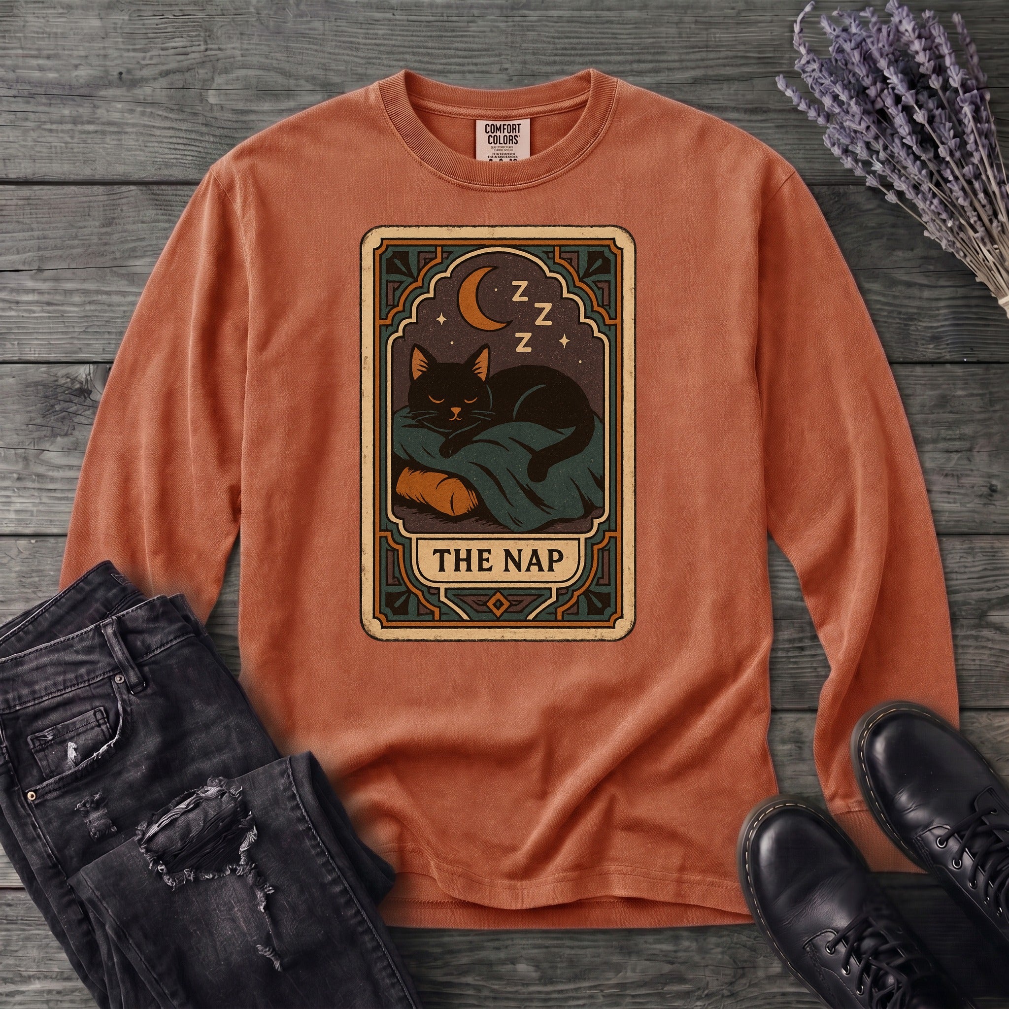 nap tarot card Long Sleeve T-Shirt