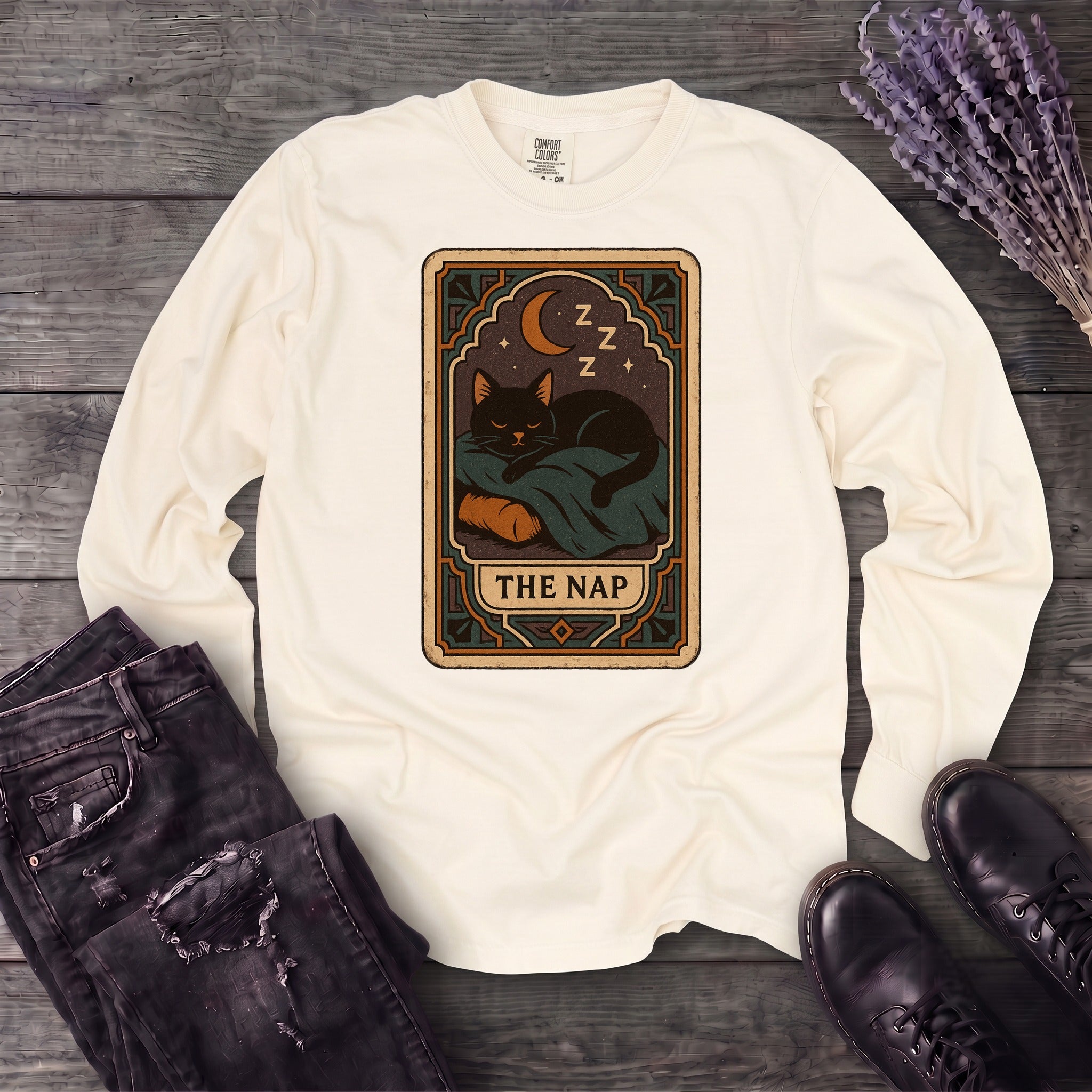 nap tarot card Long Sleeve T-Shirt