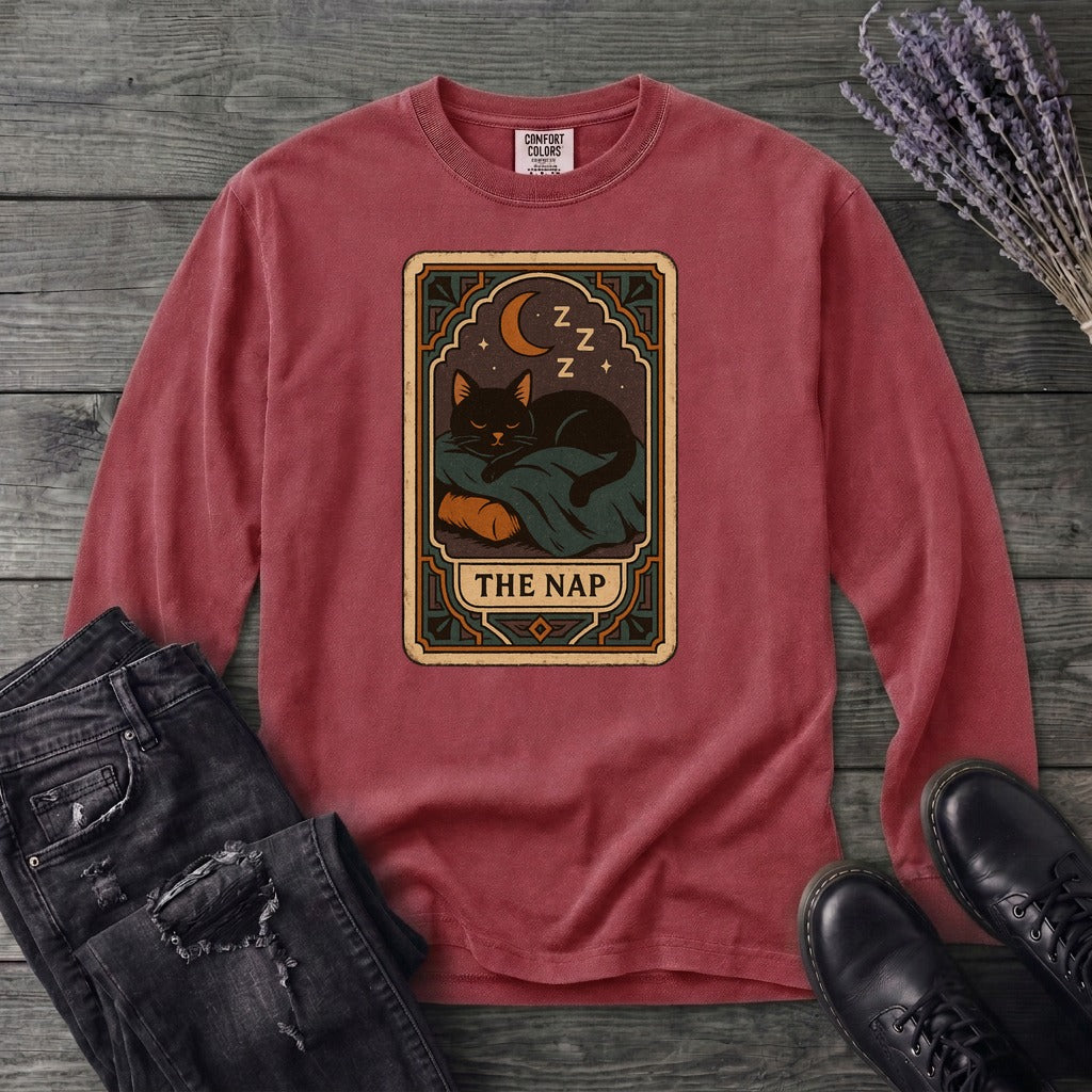 nap tarot card Long Sleeve T-Shirt