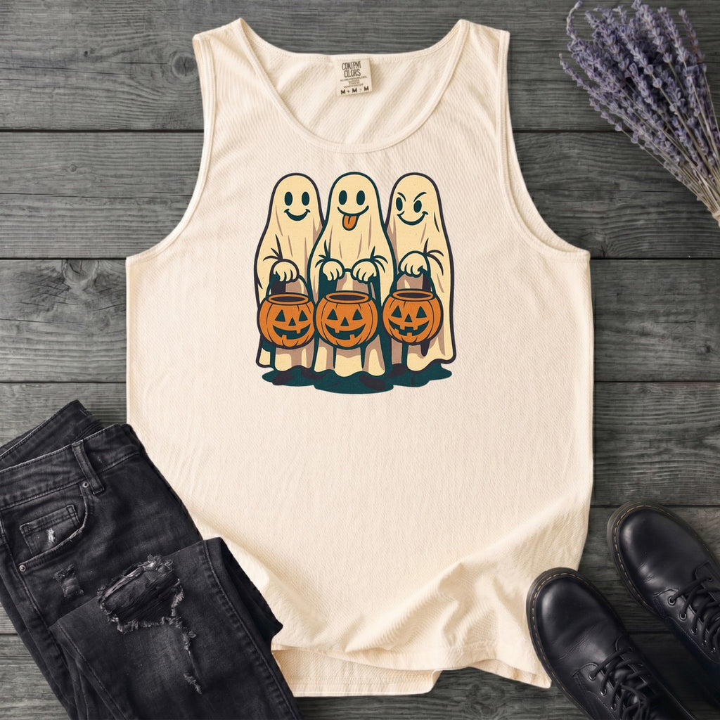 Trick Or Treat Ghosts Tank Top