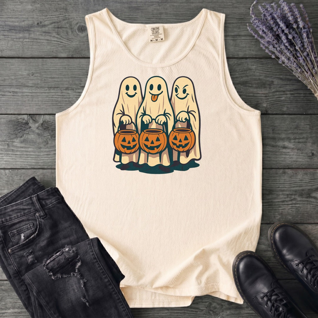 Trick Or Treat Ghosts Tank Top