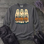 Trick Or Treat Ghosts Long Sleeve T-Shirt