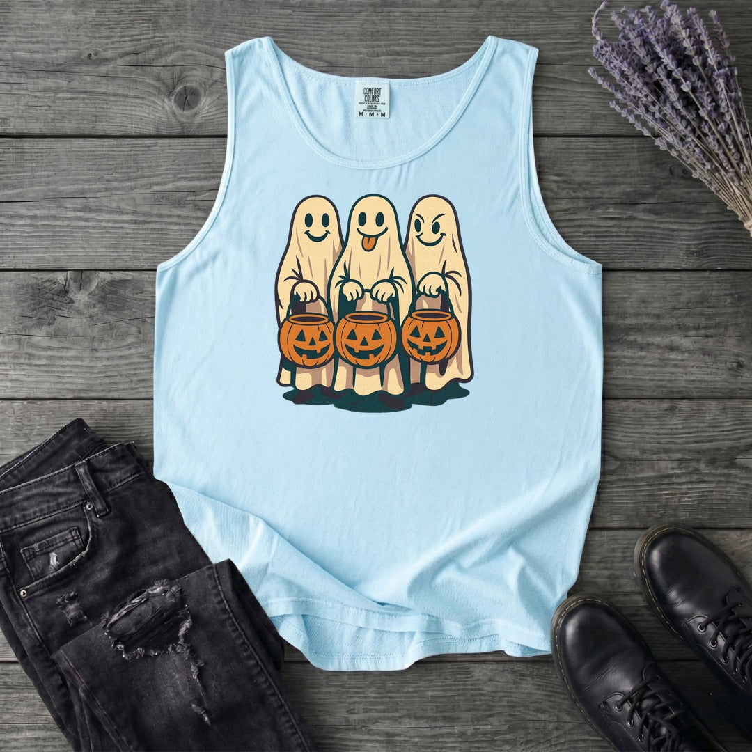 Trick Or Treat Ghosts Tank Top