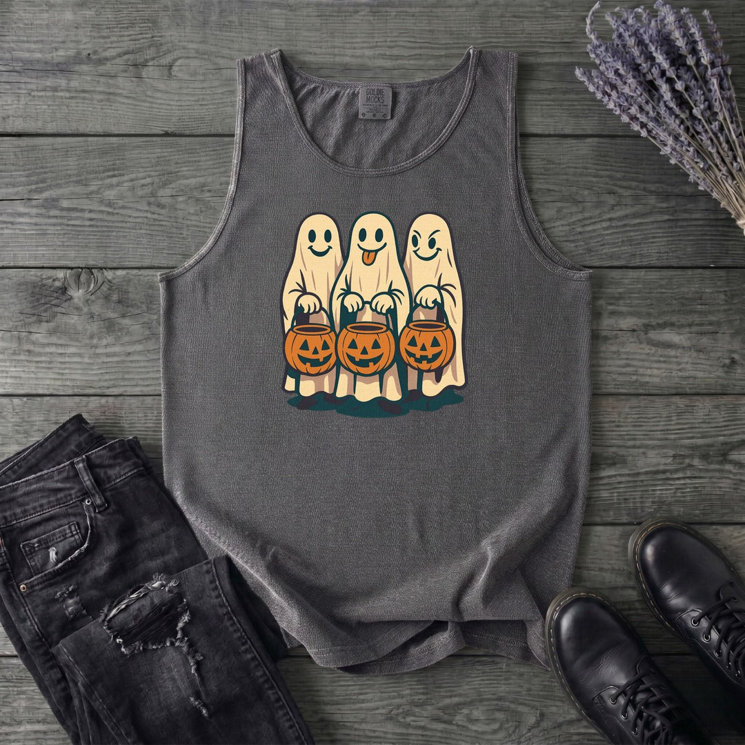 Trick Or Treat Ghosts Tank Top