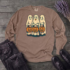 Trick Or Treat Ghosts Long Sleeve T-Shirt