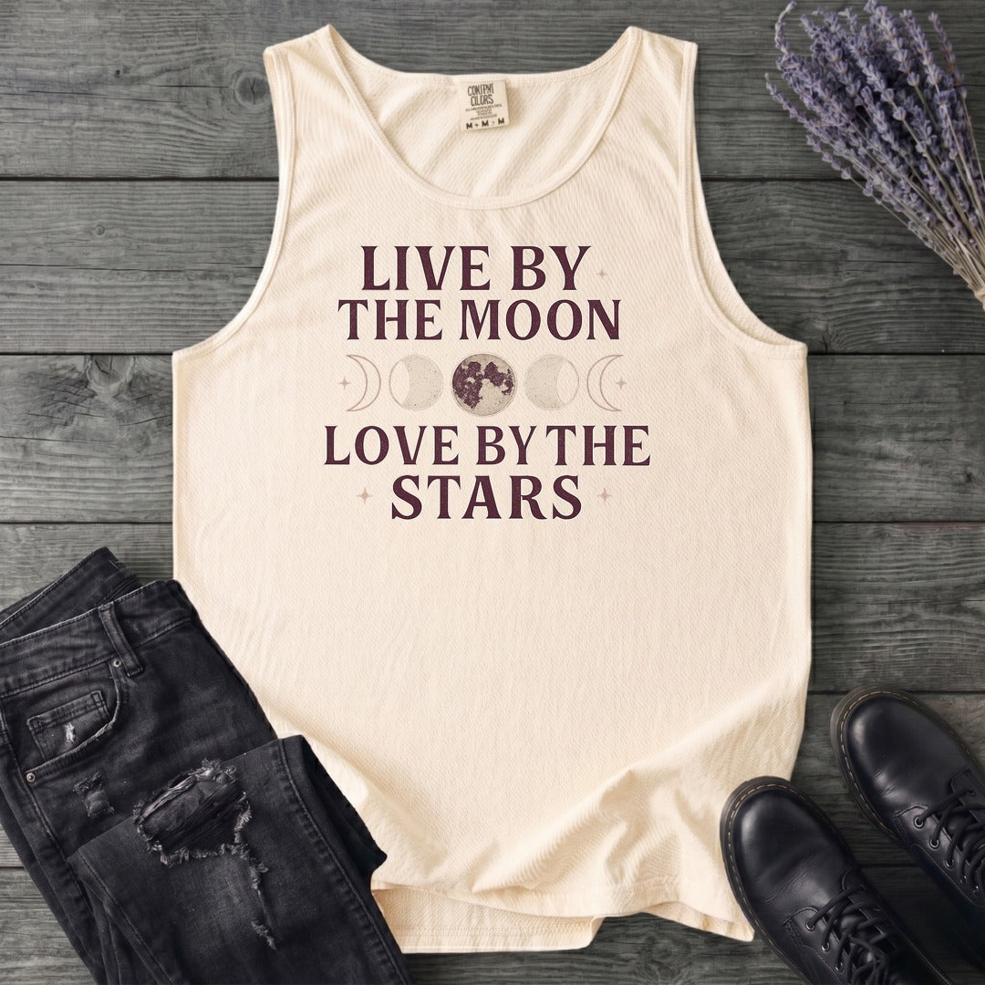 Live By The Moon Love By The Stars Tank Top