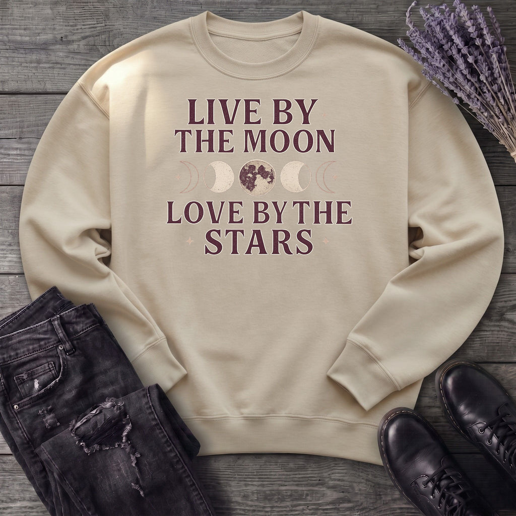 Live By The Moon Love By The Stars Sweatshirt