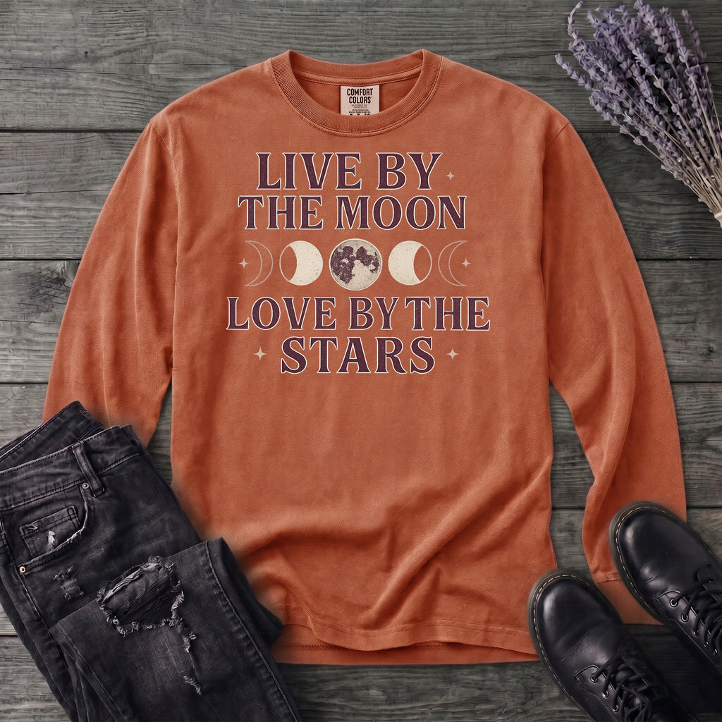 Live By The Moon Love By The Stars Long Sleeve T-Shirt