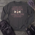 Live By The Moon Love By The Stars Sweatshirt