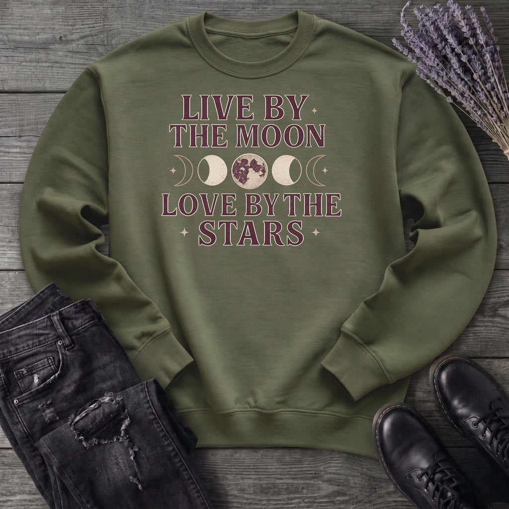 Live By The Moon Love By The Stars Sweatshirt