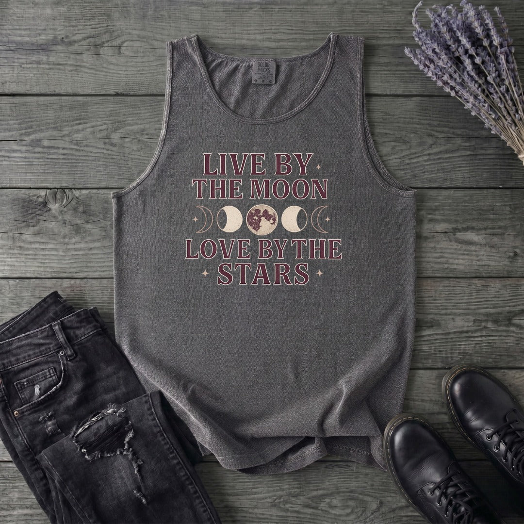 Live By The Moon Love By The Stars Tank Top