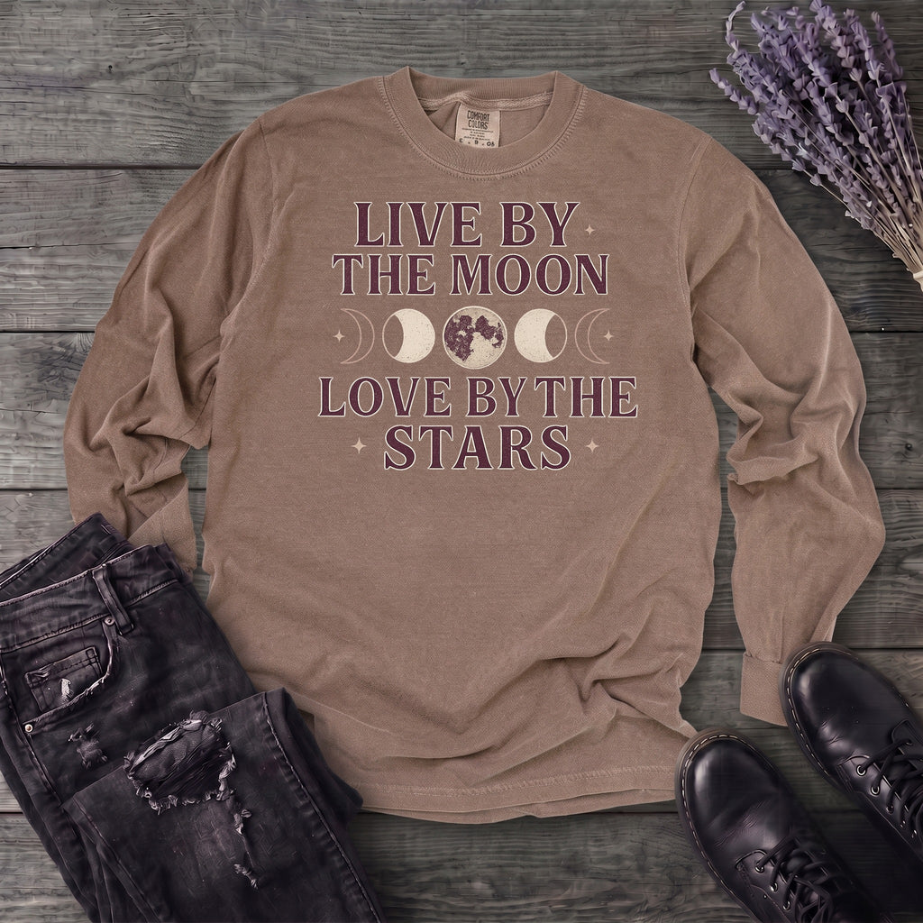 Live By The Moon Love By The Stars Long Sleeve T-Shirt