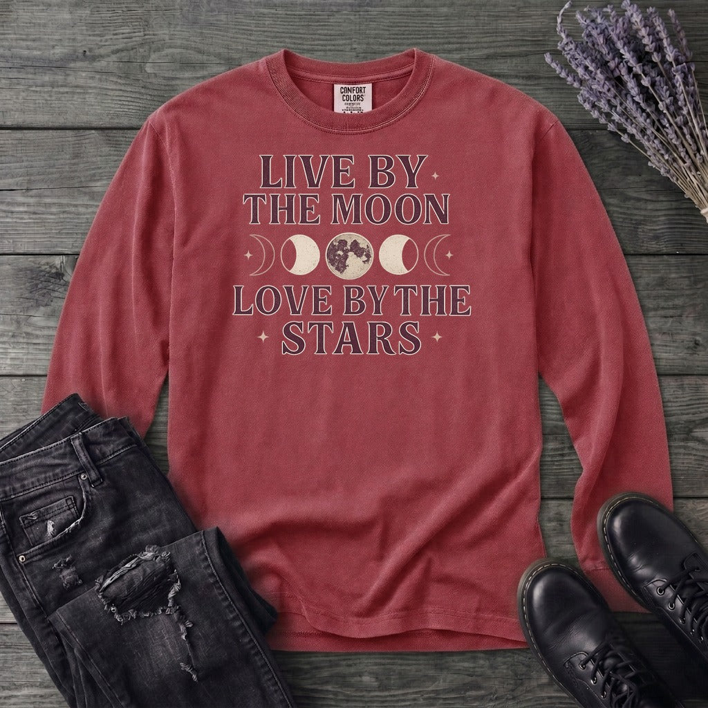 Live By The Moon Love By The Stars Long Sleeve T-Shirt