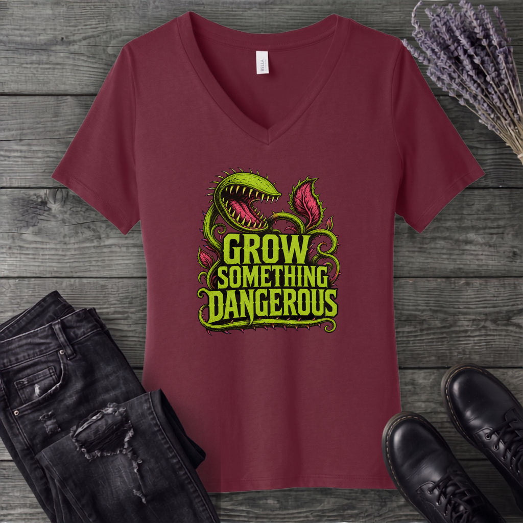 Grow Something Dangerous V-Neck T-Shirt