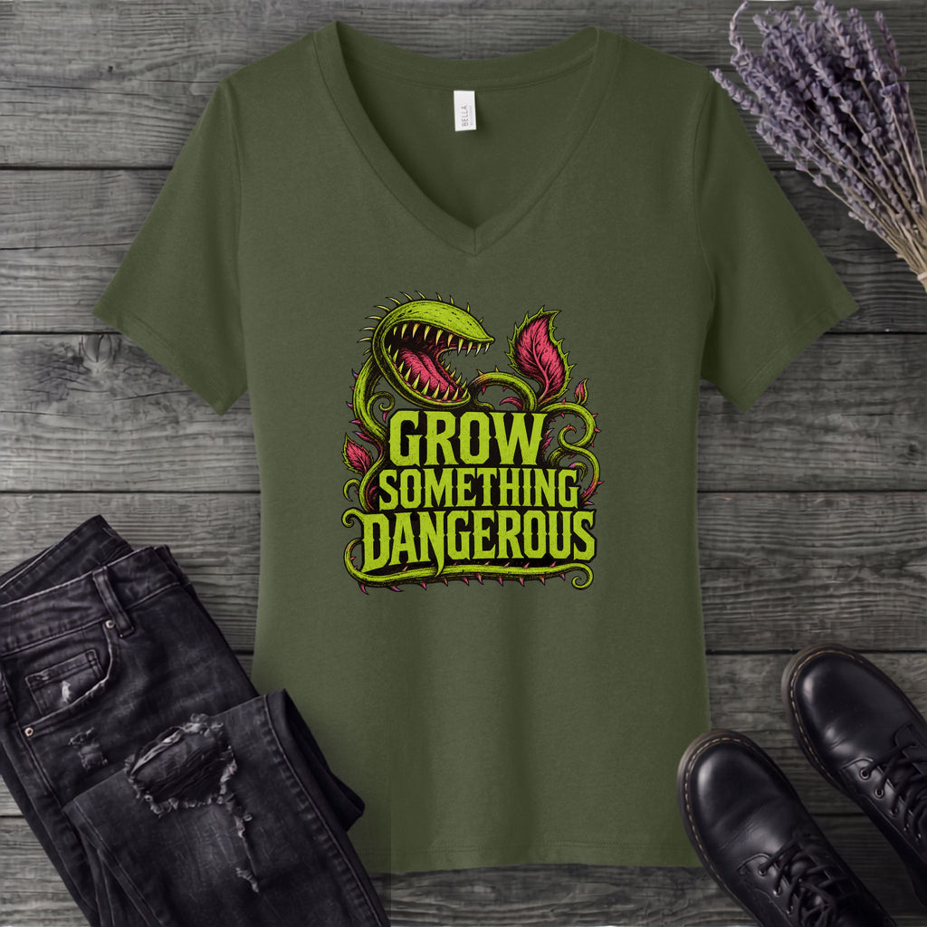 Grow Something Dangerous V-Neck T-Shirt