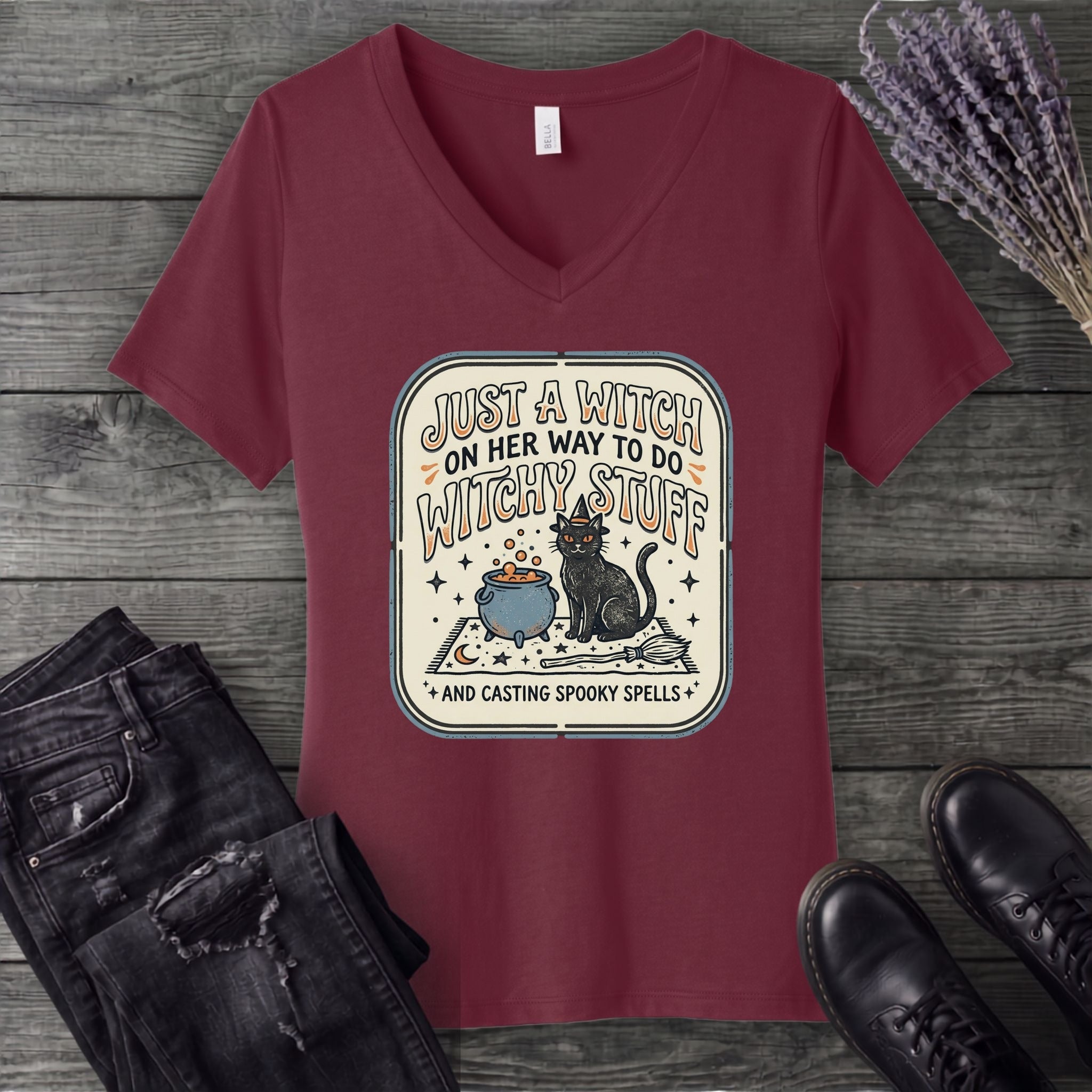 Witchy Stuff V-Neck T-Shirt