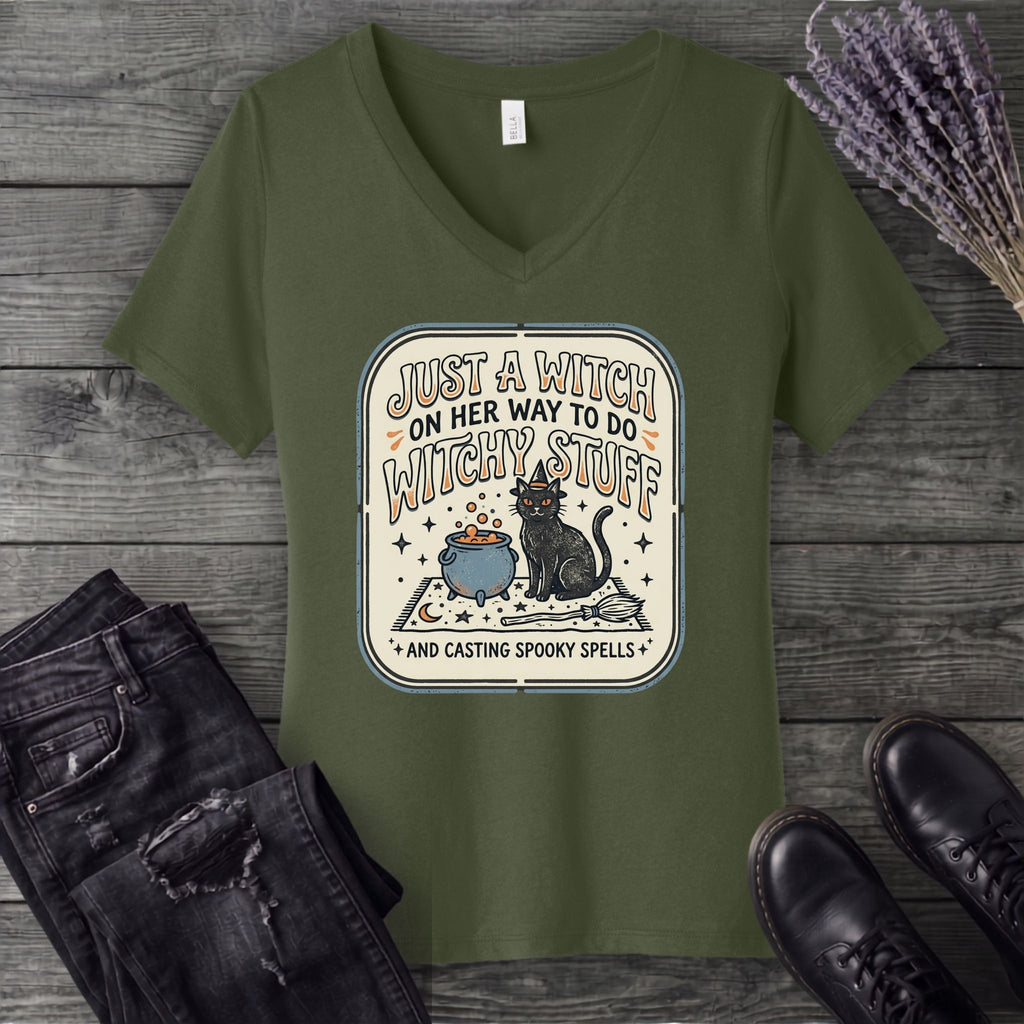 Witchy Stuff V-Neck T-Shirt