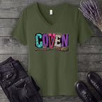 Patchwork Coven V-Neck T-Shirt
