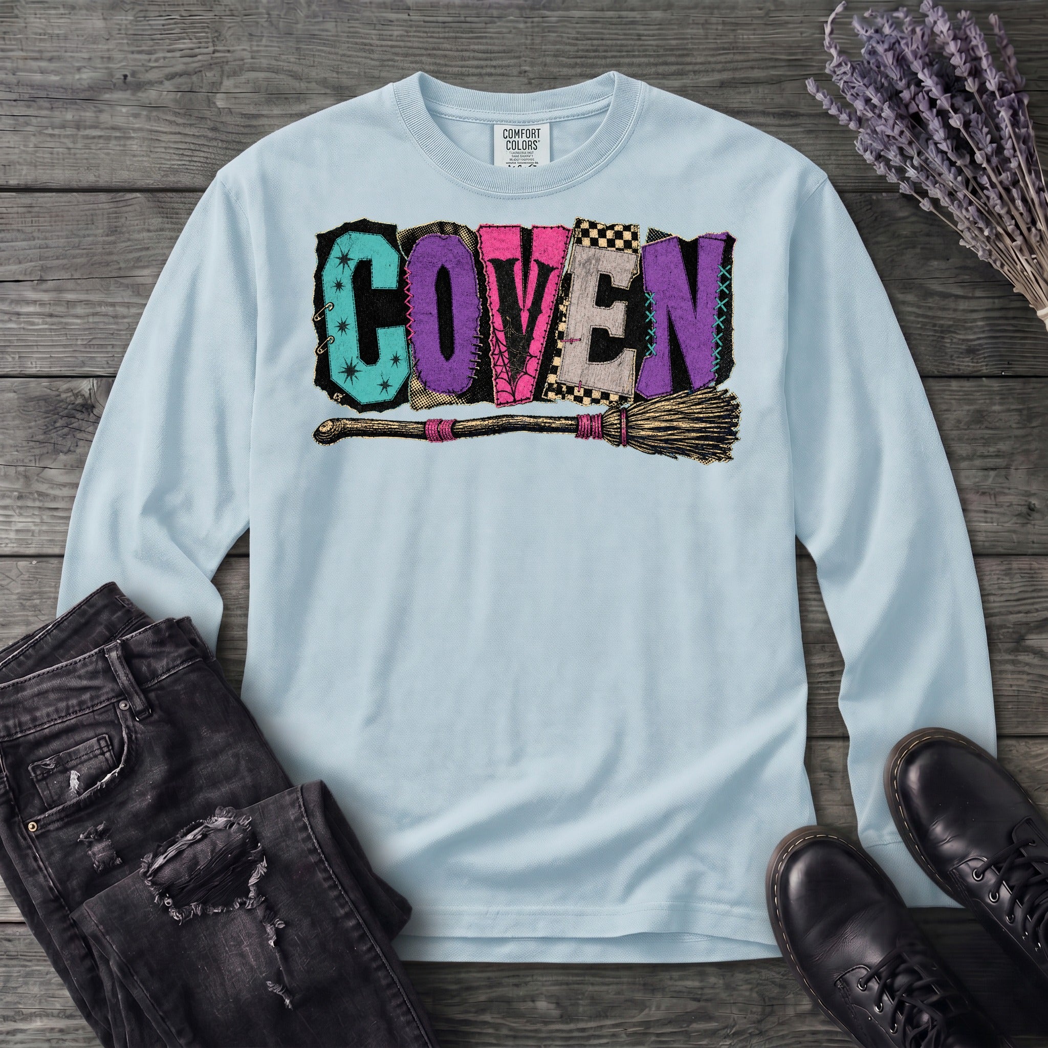 Patchwork Coven Long Sleeve T-Shirt