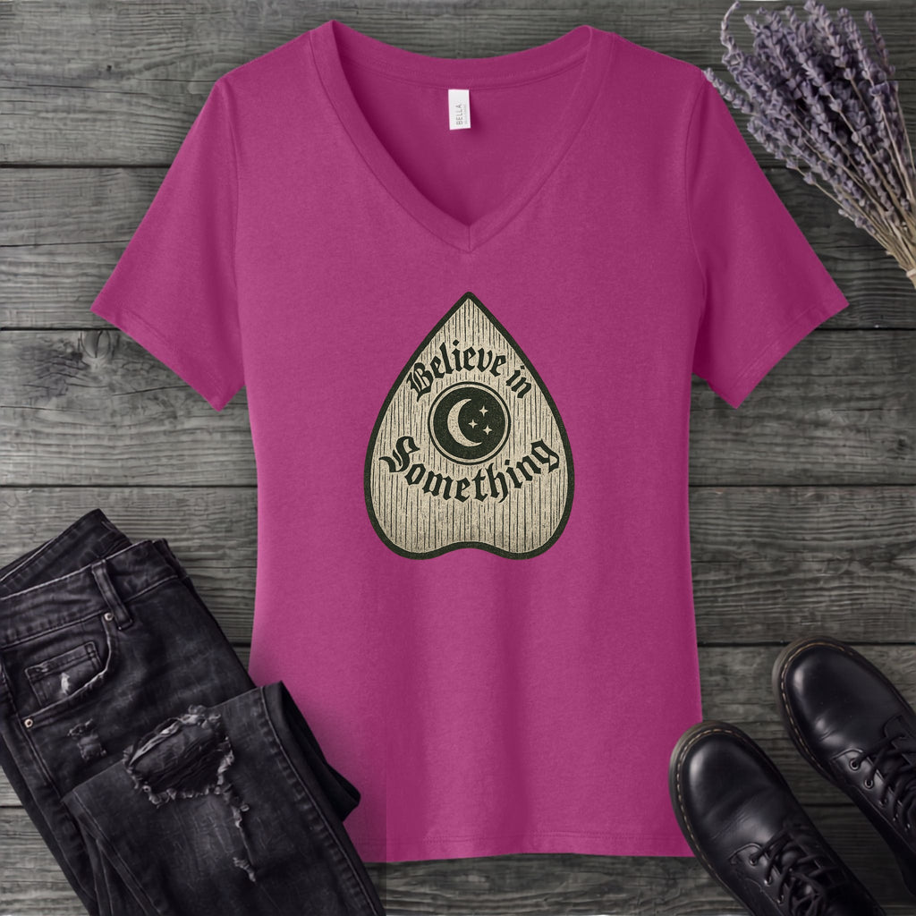 Believe In Something V-Neck T-Shirt
