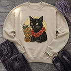 black cat tiki Sweatshirt