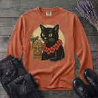 black cat tiki Long Sleeve T-Shirt