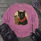 black cat tiki Long Sleeve T-Shirt