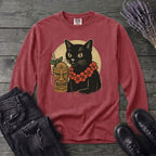 black cat tiki Long Sleeve T-Shirt