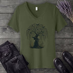 Tree Of Witch V-Neck T-Shirt
