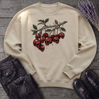 botanical branch of skull cherries Sweatshirt