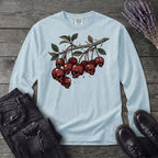 botanical branch of skull cherries Long Sleeve T-Shirt