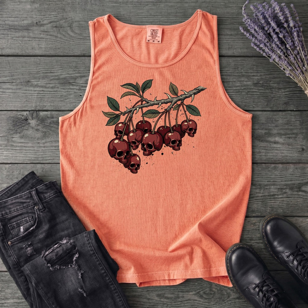 botanical branch of skull cherries Tank Top