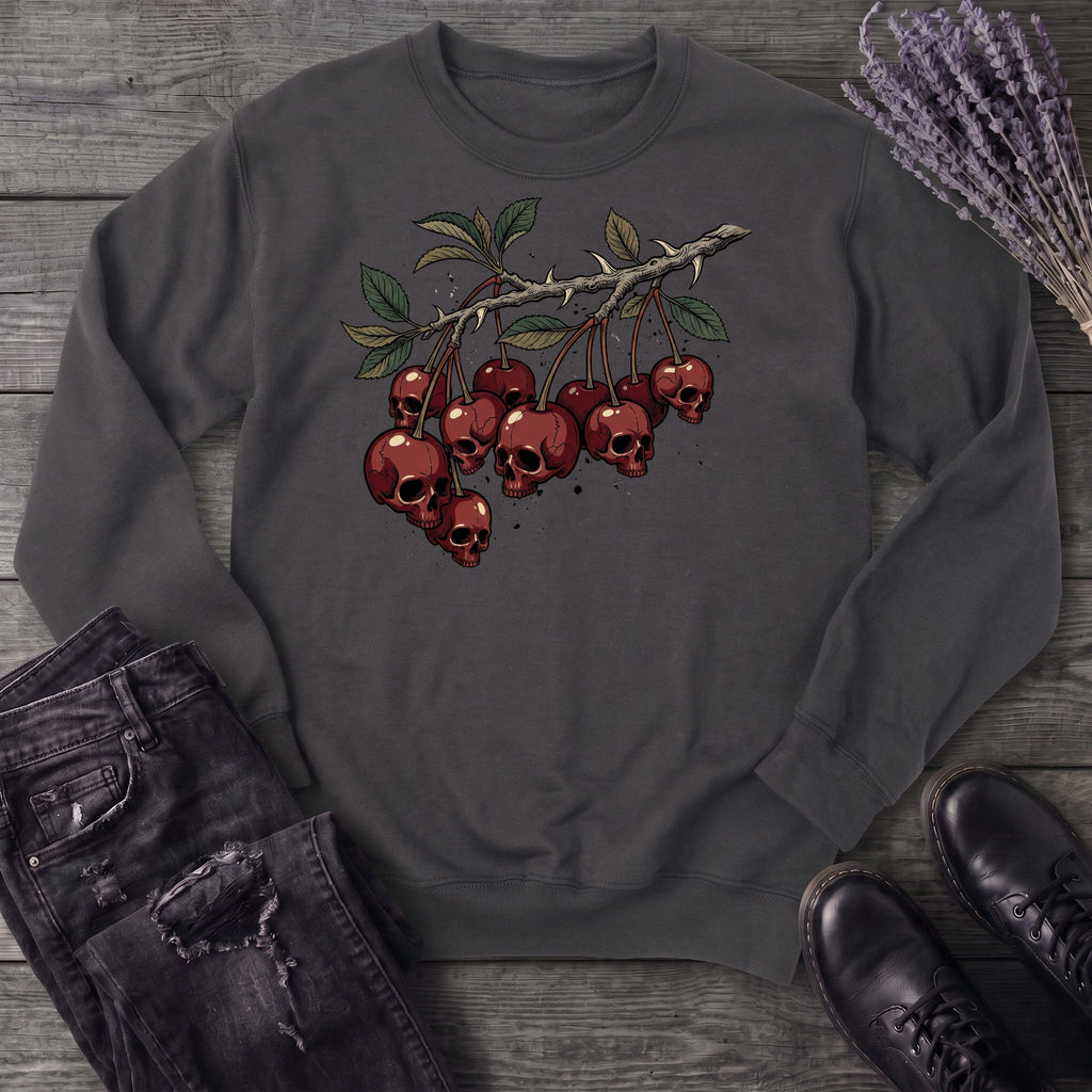 botanical branch of skull cherries Sweatshirt