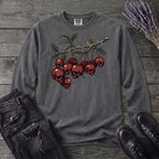 botanical branch of skull cherries Long Sleeve T-Shirt