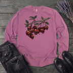 botanical branch of skull cherries Long Sleeve T-Shirt