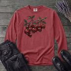botanical branch of skull cherries Long Sleeve T-Shirt