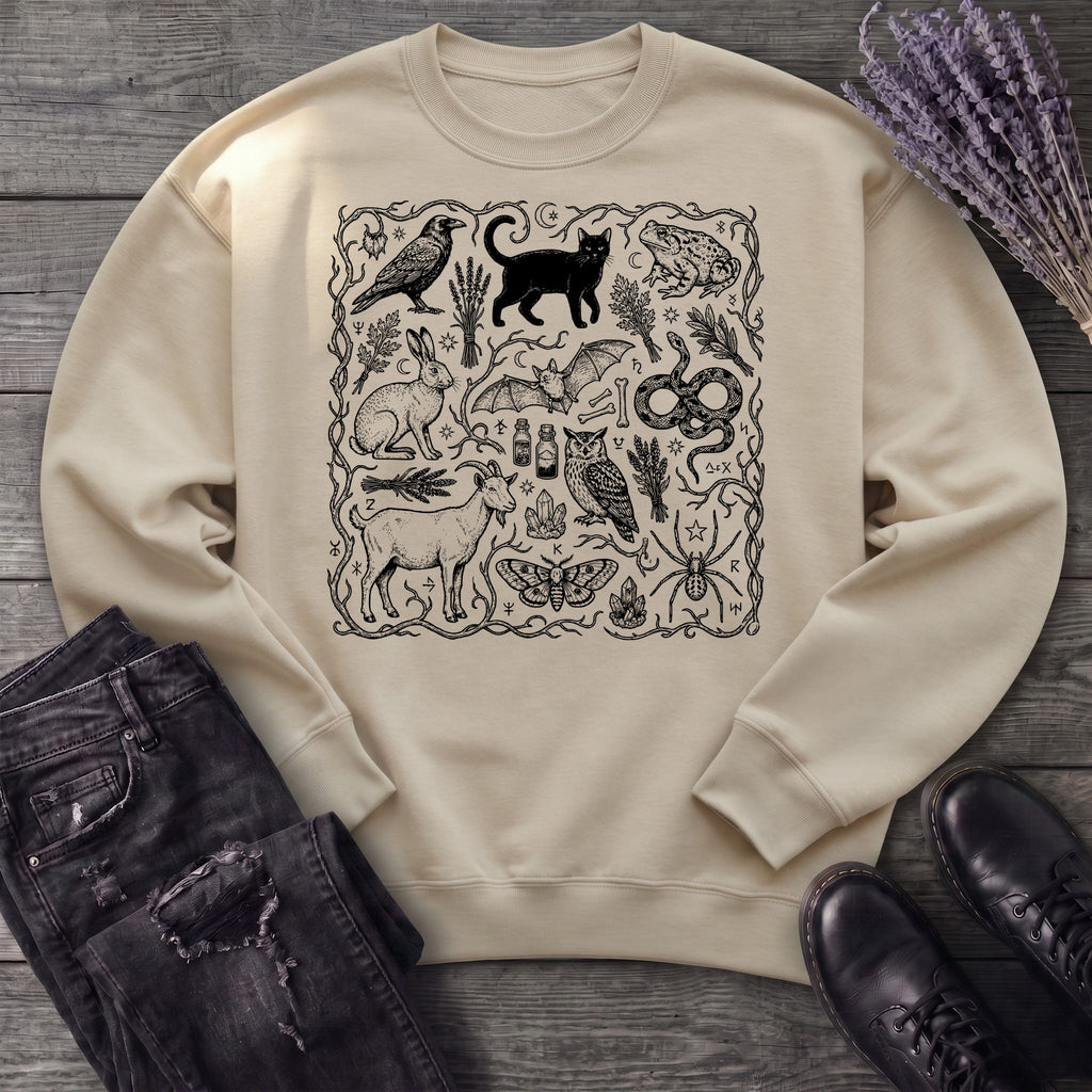 witchy familiars field guide Sweatshirt
