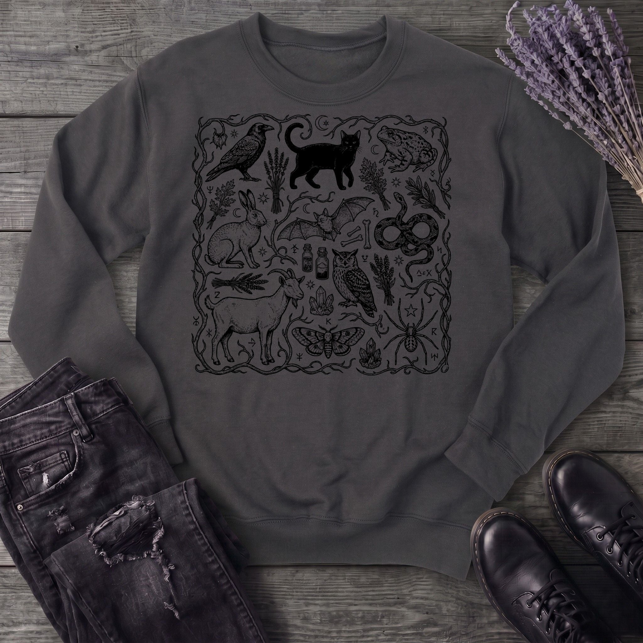 witchy familiars field guide Sweatshirt